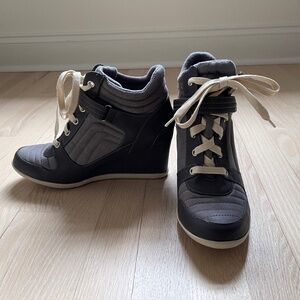 H&M Gray Wedge Sneaker High Tops - Women’s Size 40 / US 8.5-9